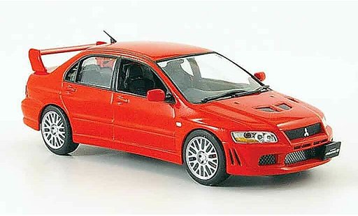 Mitsubishi Lancer Evolution VII 1/43 IXO rosso 2001 modellini auto