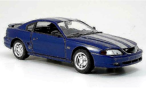 Ford Mustang 1994 1/18 Eagle coupe blu avec bandes grigios modellini auto