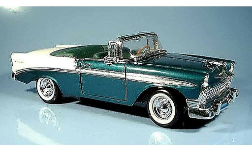 Chevrolet Bel Air Convertible 1/18 Yat Ming 1956 cabriolet con echten ledersitzen modellini auto