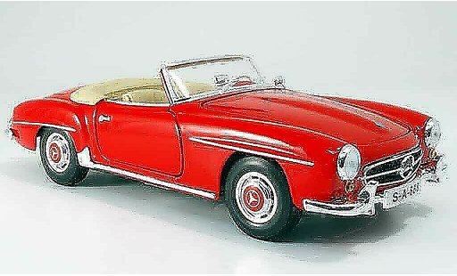 Mercedes 190 Base 1/18 Maisto rosso 1955 modellini auto