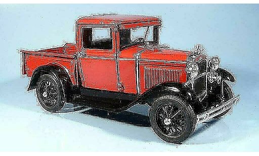 Ford Model A Pick Up 1/18 Signature rosso 1931 modellini auto