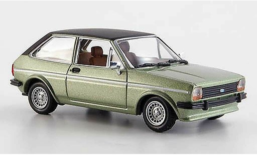 Ford Fiesta MKI 1/43 Solido lindverde/nero 1978 modellini auto