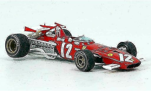 Ferrari 312 B 1/43 Brumm no.12 jacky ickx gp osterreich 1970 modellini auto