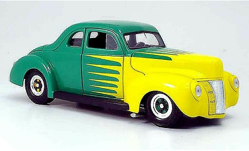 Ford Hot Rod 1940 1/18 Eagle deluxe coupe hot rod verde/giallo modellini auto