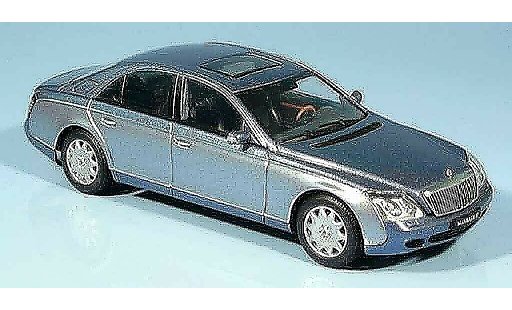 Maybach 57 SWB 1/43 Autoart blu grigio metallisee 2002 modellini auto