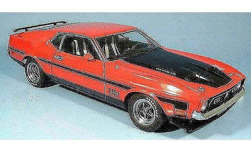 Ford Mustang Mach 1 1/18 Autoart i fastback rosso modellini auto