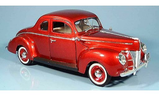 Ford 1940 Coupe 1/18 Motormax rosso modellini auto
