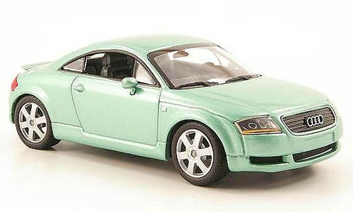 Audi TT coupe 1/43 Minichamps verde 2000 modellini auto