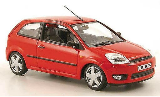 Ford Fiesta MKIV 1/43 Minichamps rosso 3-portes modellini auto