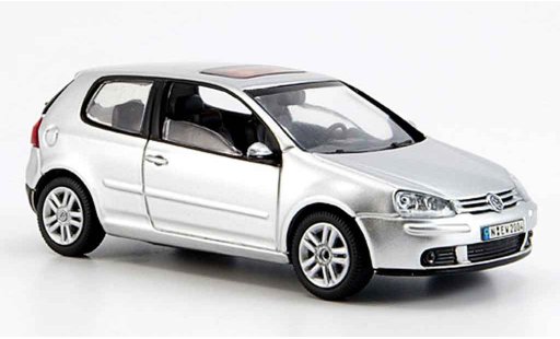 Volkswagen Golf Base 1/43 Schuco grigio metallisee 2003 modellini auto