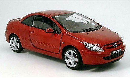 Peugeot 307 CC 1/18 Solido rosso 2003 modellini auto
