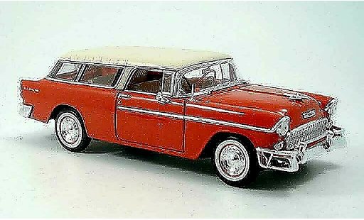 Chevrolet Nomad Station Wagon 1/18 Maisto rosso bianco 1955 modellini auto
