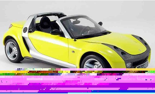 Smart Roadster Base 1/18 Kyosho giallo modellini auto