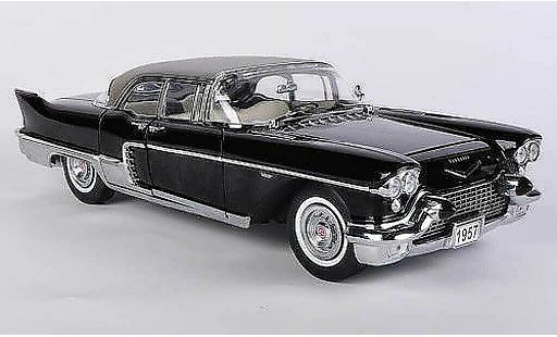 Cadillac Brougham Sedan 1/18 Sun Star nero 1957 modellini auto