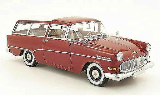 Opel Rekord P1 1/18 Minichamps caravan rosso modellini auto