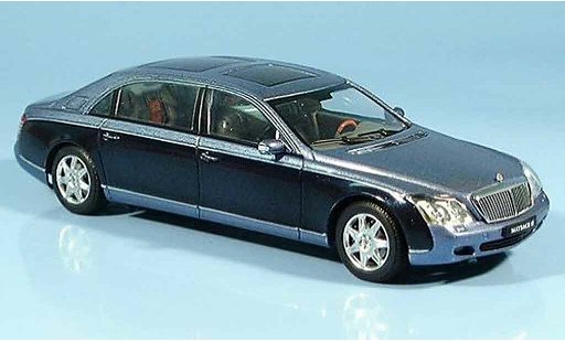 Maybach 62 LWB 1/43 Autoart blu modellini auto