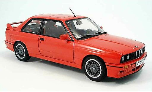 Bmw M3 coupe 1/18 Autoart E30 rosso modellini auto
