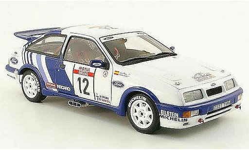 Ford Sierra Cosworth 1/18 Autoart no.12 ford motorsport rallye korsika 1988 c.sainz / l.moya modellini auto
