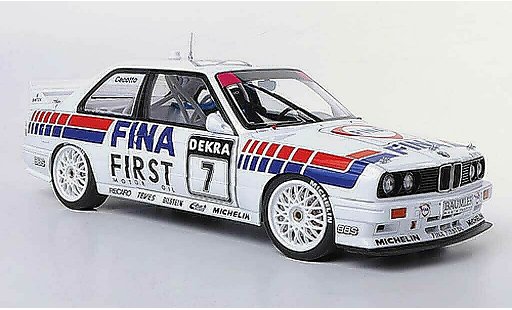 Bmw M3 dtm 1/18 Autoart DTM E30 No.7 Fina J.Cecotto -Saison 1992 modellini auto