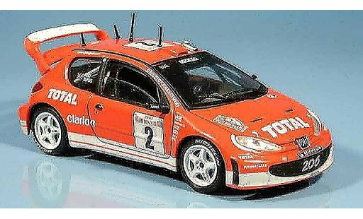 Peugeot 206 WRC 1/43 Solido reid burns no. 2 2003 modellini auto
