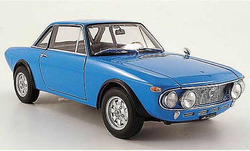 Lancia Fulvia HF 1/18 Autoart 1.6 fanalone blu modellini auto