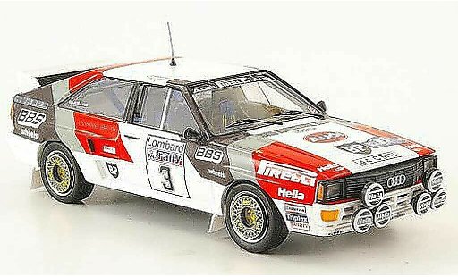 Audi Quattro coupe 1/43 Trofeu vincitore RAC Blomquist-Cederberg 1983 modellini auto