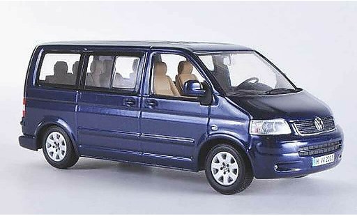 Volkswagen T5 T5 1/43 Minichamps Multivan blu 2003 modellini auto