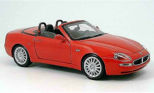 Maserati GT Spyder Base 1/18 Burago rosso 2003 modellini auto