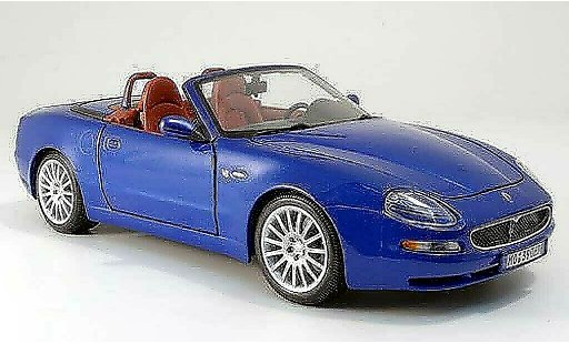 Maserati GT Spyder Base 1/18 Burago blu 2003 modellini auto
