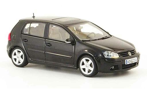Volkswagen Golf Base 1/43 Autoart nero 5 portes 2003 modellini auto