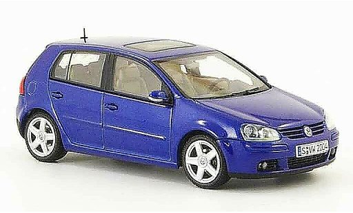Volkswagen Golf Base 1/43 Autoart blu 5 portes 2003 modellini auto