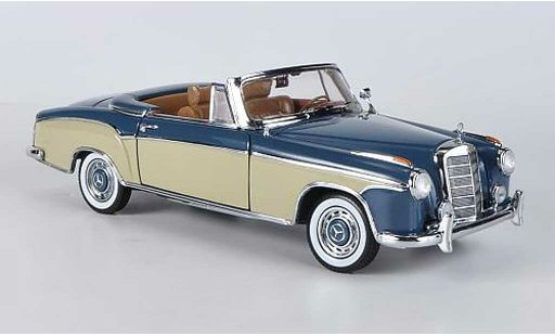 Mercedes 220 Cabriolet 1/18 Sun Star SE Cabrio blu/beige 1958 modellini auto