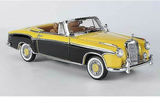 Mercedes 220 Cabriolet 1/18 Sun Star SE Cabrio giallo/nero 1958 modellini auto