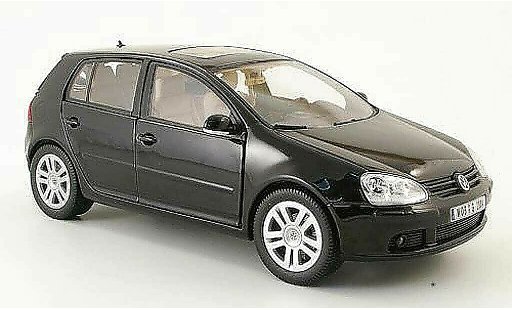 Volkswagen Golf Base 1/18 Burago nero 2003 5 portes modellini auto