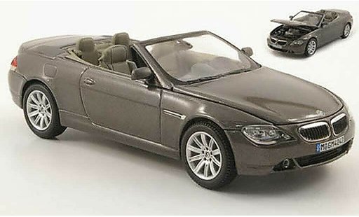 Bmw 630 E64 1/43 Kyosho Cabrio verde-grigio 2004 modellini auto