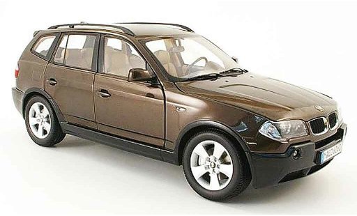Bmw X3 E83 1/18 Kyosho marrone 2003 modellini auto