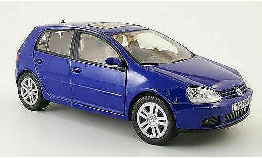 Volkswagen Golf Base 1/18 Burago blu 2003 5 portes modellini auto