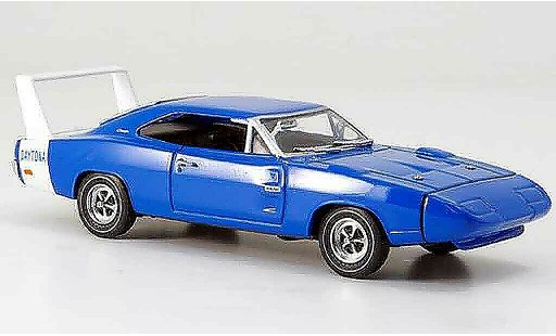 Dodge Charger 1969 1/43 Eagle Daytona blu avec biancoem Heckspoiler modellini auto