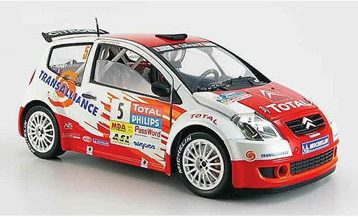 Citroen C2 S1600 1/18 Solido no.5 total jwrc 2004 modellini auto