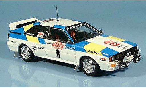 Audi Quattro coupe 1/43 Trofeu vincitore San Remo Blomquist-Cedeberg 1982 modellini auto