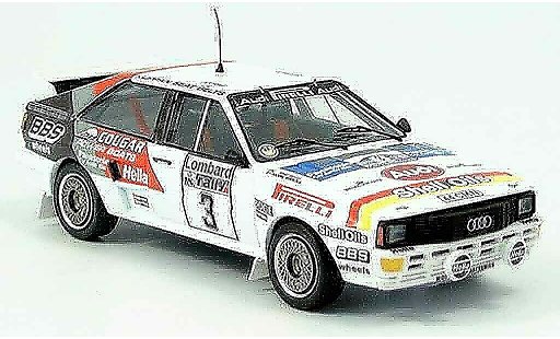 Audi Quattro rallye 1/43 Trofeu No.3 Mikkola Hertz RAC Rally 1984 modellini auto