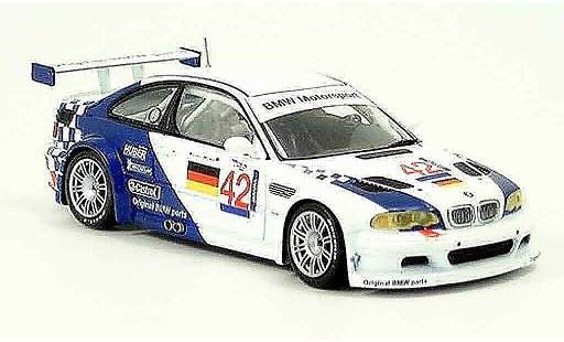 Bmw M3 course 1/43 Minichamps GTR E46 ELMS Letho Muller 2001 modellini auto