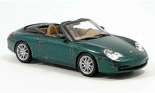 Porsche 911 Cabriolet 1/43 Minichamps Cabrio verde 2001 modellini auto