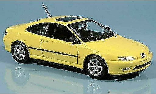 Peugeot 406 Coupe 1/43 Minichamps giallo 1996 modellini auto