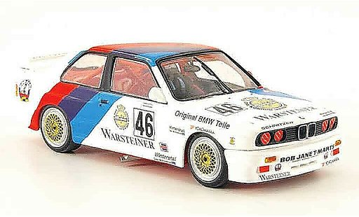 Bmw M3 course 1/43 Minichamps E30 No.46 Ravalgia Pirro WTC Calder 1987 modellini auto