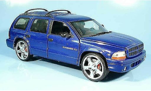Dodge Durango SUV 1/18 Ertl blu modellini auto