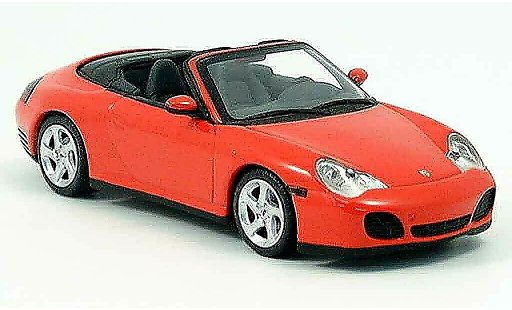 Porsche 911 4S 1/43 Minichamps Cabrio rosso 2003 modellini auto