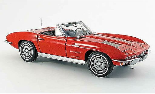 Chevrolet Corvette Convertible 1/18 Autoart C2 convertibile rosso 1963 modellini auto