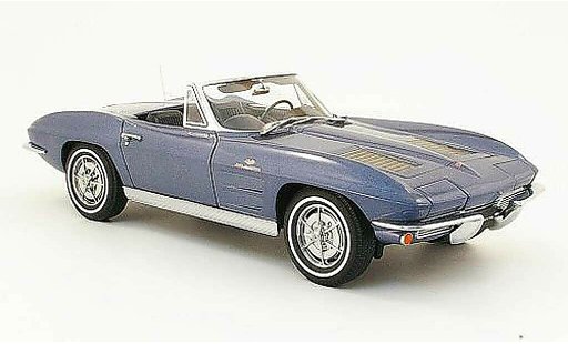 Chevrolet Corvette Coupe 1/18 Autoart C2 blu 1963 modellini auto