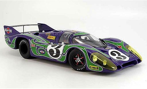 Porsche 917 1970 1/18 Autoart l no.3 hippie zweiter platz le mans modellini auto